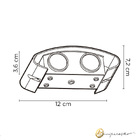 Arandela Clessidra Branco Led 4w 3000k Ip65 Opus Efeito Luz S