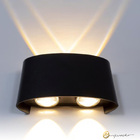 Arandela Clessidra Preto Led 4w 3000k Ip65 Opus Efeito Luz St