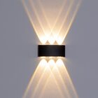 Arandela Clessidra Preto Led 6w 3000k Ip65 St2645