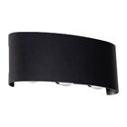 Arandela Clessidra Preto Led 6w 3000k Ip65 St2645