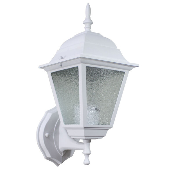 Arandela Colonial Alumínio E Vidro Retro Vintage E-27 - Branc