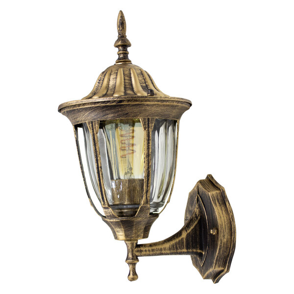 Arandela Colonial Alumínio Ouro Velho E27 Retro St202p