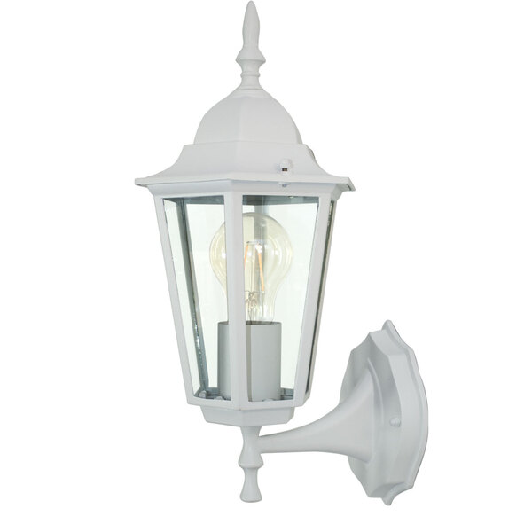 Arandela Colonial em alumínio vintage E27 retro - branca ST20