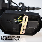 Arandela Colonial em alumínio vintage E27 retro - ouro velho