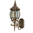 Arandela Colonial em alumínio vintage E27 retro - ouro velho