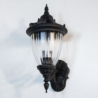 Arandela Colonial em alumínio vintage E27 retro - preta ST204P