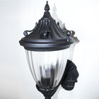 Arandela Colonial em alumínio vintage E27 retro - preta ST205P