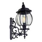 Arandela Colonial Grande Alumínio Preta Vintage 68cm St1480