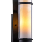 Arandela Colonial Imperial Preto 35cm 1e27 Ip20