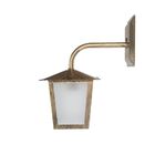 Arandela Colonial Quadrada Ouro Velho