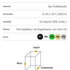 Arandela Colonial Quadrada Ouro Velho