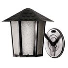 Arandela Colonial Sextavada Vidro Pontilhado Blumenau Preto