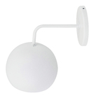 Arandela com fio Branca Alumínio Ball Luz Vita