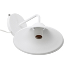 Arandela de Parede com fio Branca Alumínio Chapéu Luz Vita