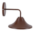 Arandela de Parede com fio Tabaco Alumínio Chapéu Luz Vita