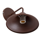 Arandela de Parede com fio Tabaco Alumínio Chapéu Luz Vita