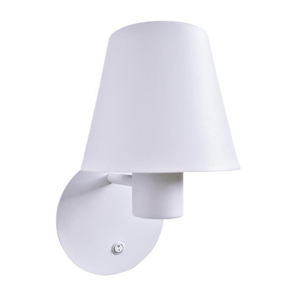 Arandela Com Interruptor Carlotta 4078 Cor Branco Texturizado