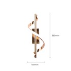 Arandela Com LED Luz Branca 3 em 1 Metal Dourado Bivolt Nitrolux