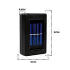 Arandela Com Sensor Solar Jardim Escadas A Prova Dágua