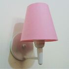 Arandela Cone Md-2004 Base Branco Cúpula Em Tecido 14/14x07cm