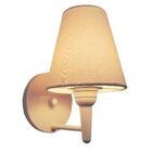 Arandela Cone Md-2004 Base Branco Cúpula Em Tecido 14/14x07cm