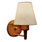 Arandela Cone Md-2004 Base Cobre Cúpula Em Tecido 14/14x07cm