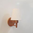 Arandela Cone Md-2004 Base Cobre Cúpula Em Tecido 14/14x07cm