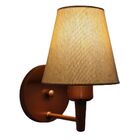 Arandela Cone Md-2004 Base Cobre Cúpula Em Tecido 14/14x07cm