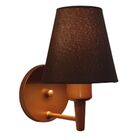 Arandela Cone Md-2004 Base Cobre Cúpula Em Tecido 14/14x07cm