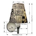 Arandela Cone Md-2013 Branco C/ Inter Liga E Desl Cúpula Em T