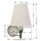 Arandela Cone Md-2013 Branco C/ Inter Liga E Desl Cúpula Em T