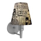 Arandela Cone Md-2013 Cinza C/ Inter Liga E Desl Cúpula Em Te