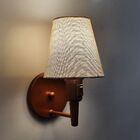 Arandela Cone Md-2013 Cobre C/ Liga E Desl Cúpula Tecido Rust