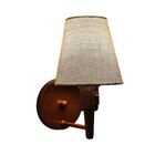 Arandela Cone Md-2013 Cobre C/ Liga E Desl Cúpula Tecido Rust