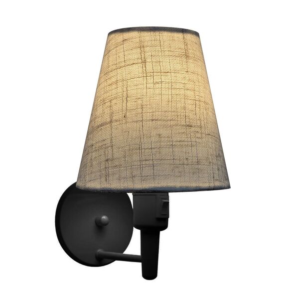 Arandela Cone Md-2013 Preto C/ Inter Liga E Desl Cúpula Em Te