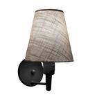 Arandela Cone Md-2013 Preto C/ Liga E Desl Cúpula Tecido - Bi