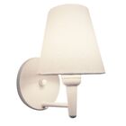 Arandela Cone Vivare Md-2004 Base Branco Cúpula Em Tecido - B