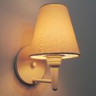 Arandela Cone Vivare Md-2004 Base Branco Cúpula Em Tecido - B