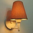 Arandela Cone Vivare Md-2004 Base Branco Cúpula Em Tecido - B