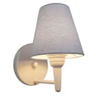 Arandela Cone Vivare Md-2004 Base Branco Cúpula Em Tecido - B