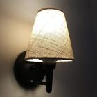 Arandela Cone Vivare Md-2004 Base Preto Cúpula Em Tecido - Bi