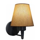 Arandela Cone Vivare Md-2004 Base Preto Cúpula Em Tecido - Bi