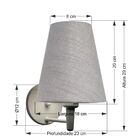 Arandela Cone Vivare Md-2007 Base Alumínio Branco Cúpula Em T