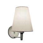 Arandela Cone Vivare Md-2007 Base Branco Cúpula Em Tecido - B