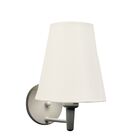 Arandela Cone Vivare Md-2007 Base Branco Cúpula Em Tecido - B