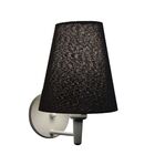 Arandela Cone Vivare Md-2007 Base Branco Cúpula Em Tecido - B