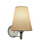 Arandela Cone Vivare Md-2007 Base Branco Cúpula Em Tecido - B