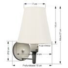 Arandela Cone Vivare Md-2013 Base Alumínio Branco Com Interru