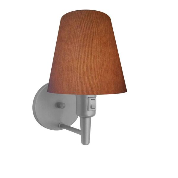 Arandela Cone Vivare Md-2013 Base Alumínio Cinza Com Interrup