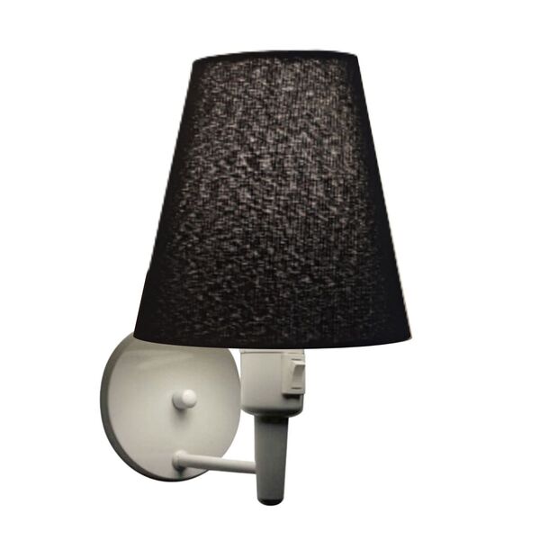 Arandela Cone Vivare Md-2032 Base Branco Com Interruptor Cúpu